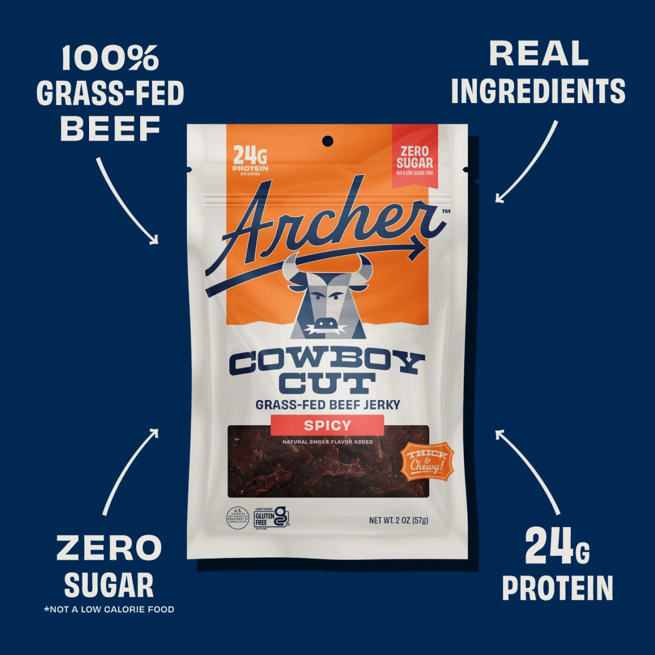 Cowboy Cut Spicy Beef Jerky