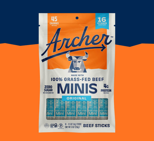 Archer grass-fed mini beef sticks