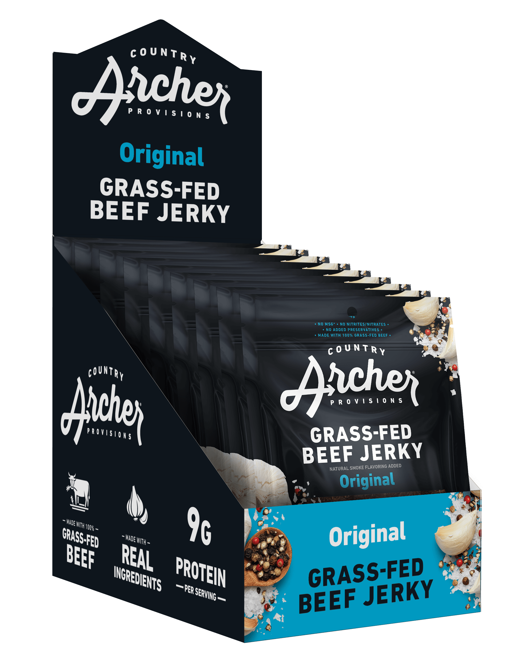 Jerky 100 Grass Fed Beef Jerky Country Archer Provisions