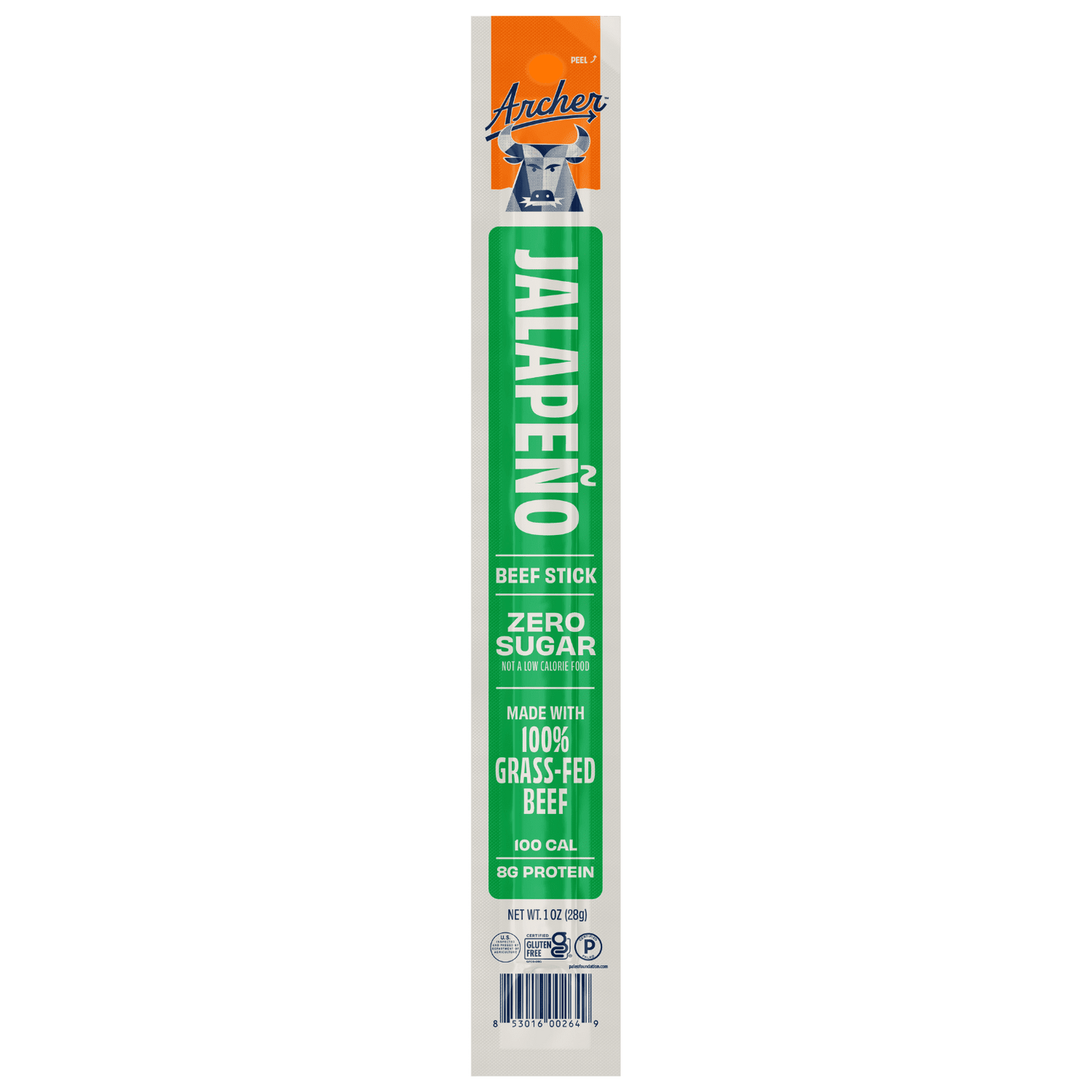 Archer Jalapeno Beef Stick front of package