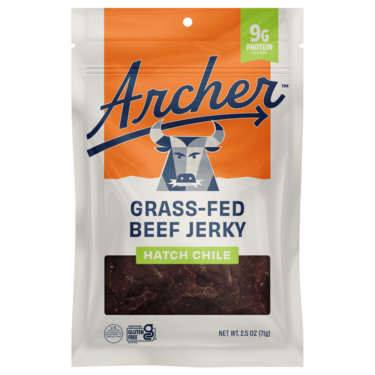 Archer Hatch Chile Beef Jerky front of package