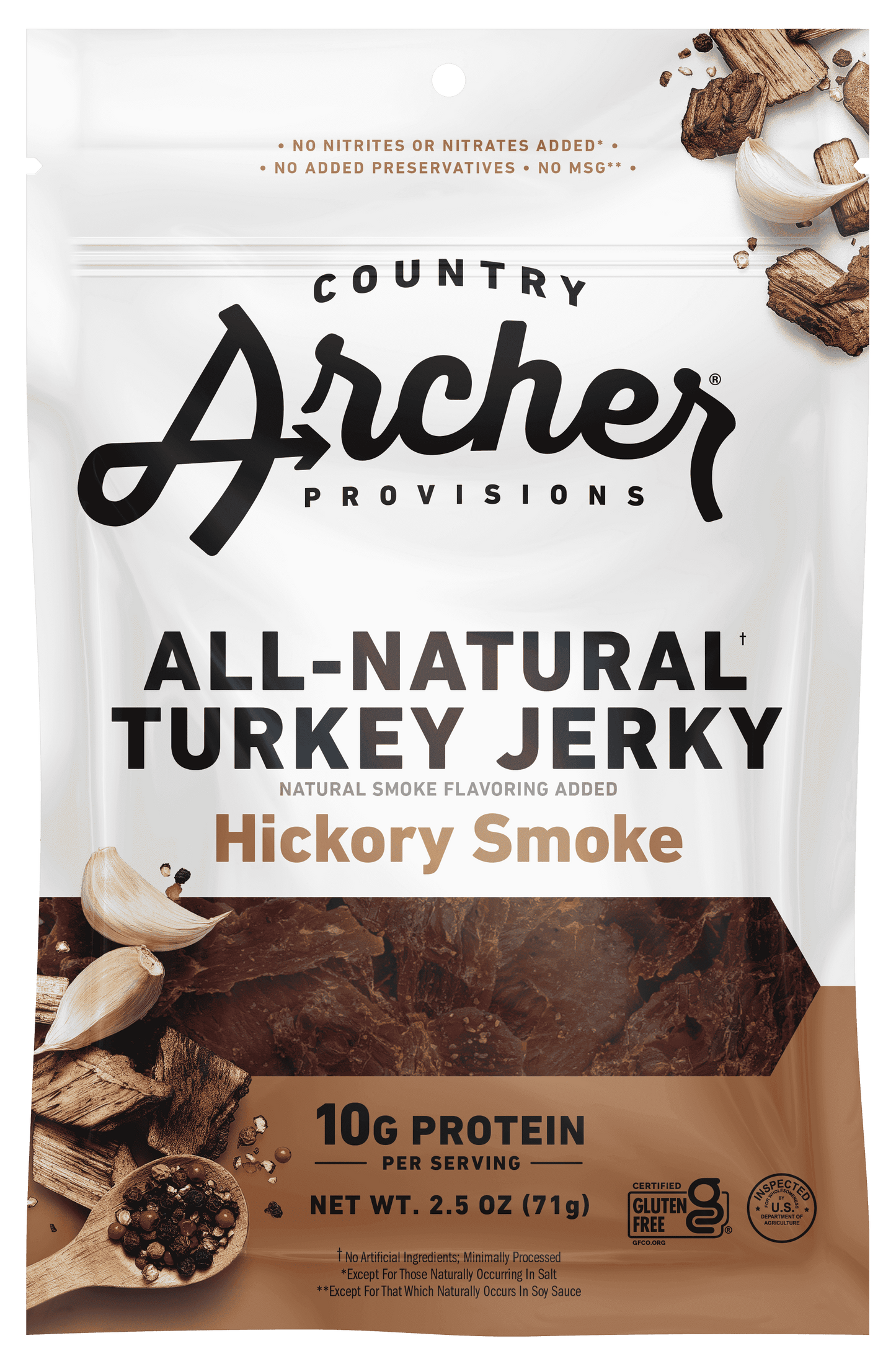 Country Archer Turkey Jerky 2.5 oz front of package