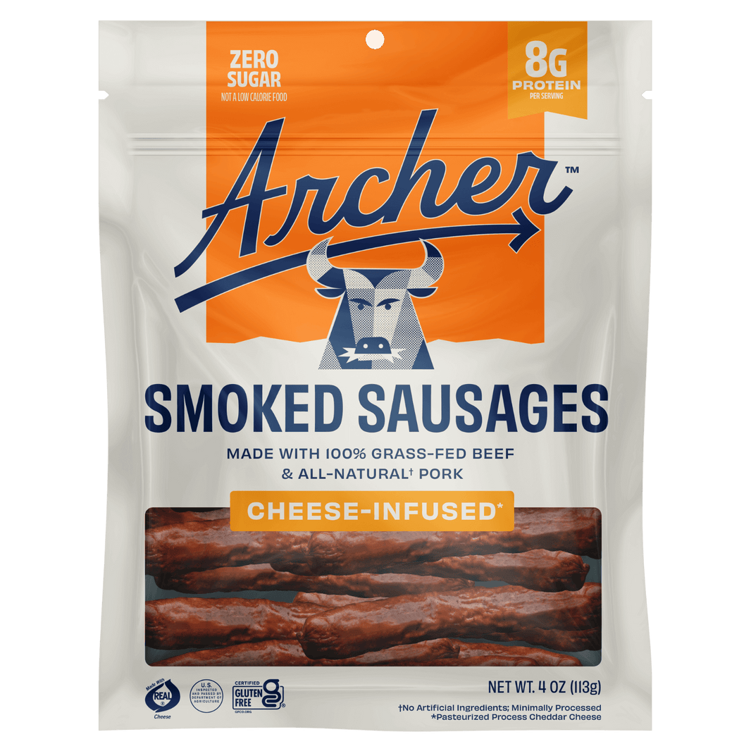 Cheese-Infused Smoked Sausages