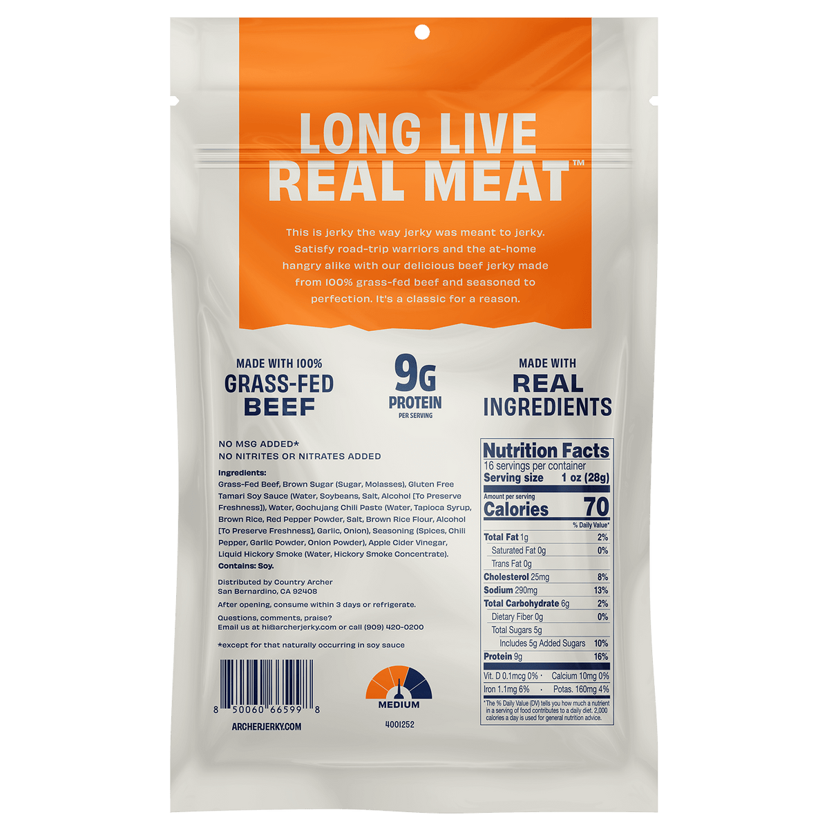 Korean Sweet 'N Spicy Beef Jerky